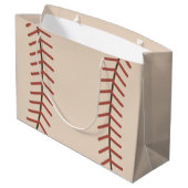 Vintage Baseball-Geschenktasche Große Geschenktüte (Rückseite Schrägansicht)