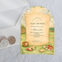 Vintage Baseball-Geschichtsbuch-Baby-Party