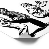 Vintage Baseball-Grafik Poster (Ecke)