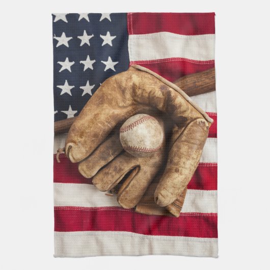 Vintage Baseball Handtuch (Vertikal)