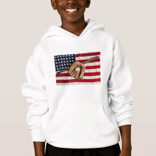 Vintage Baseball Hoodie (Vorderseite)
