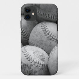 Vintage Baseball in Schwarzweiss Case-Mate iPhone Hülle