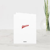 Vintage Baseball-Karte Vielen Dank Dankeskarte (Rückseite)