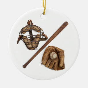 Vintage Baseball Keramikornament