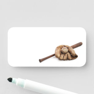 Vintage-Baseball Namensschild