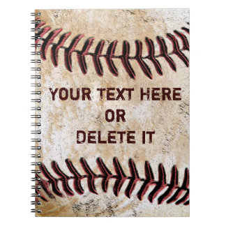 Vintage Baseball-Notebooks Personalisiert IHREN TE Notizblock