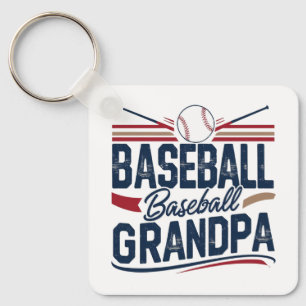 Vintage Baseball Opa Schlüsselanhänger