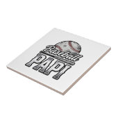 Vintage Baseball Papi abgenutztes Dad-Shirt Design Fliese (Seite)