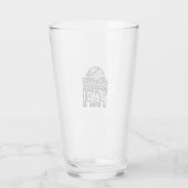 Vintage Baseball Papi abgenutztes Dad-Shirt-Design Glas (Rückseite)