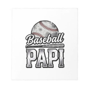 Vintage Baseball Papi abgenutztes Dad-Shirt-Design Notizblock