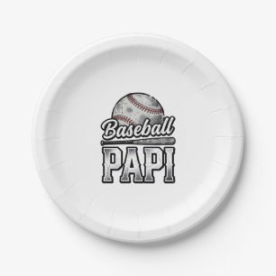 Vintage Baseball Papi abgenutztes Dad-Shirt Design Pappteller
