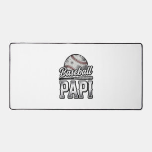 Vintage Baseball Papi abgenutztes Dad-Shirt-Design Schreibtischunterlage