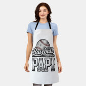 Vintage Baseball Papi abgenutztes Dad-Shirt-Design Schürze (Getragen)