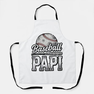 Vintage Baseball Papi abgenutztes Dad-Shirt-Design Schürze