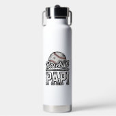 Vintage Baseball Papi abgenutztes Dad-Shirt Design Trinkflasche (Vorderseite)