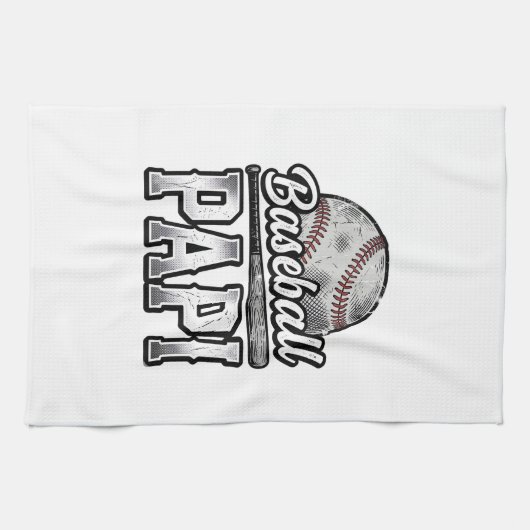 Vintage-Baseball-Papi-Distressed-Dad-Shirt-Design_ Geschirrtuch (Horizontal)