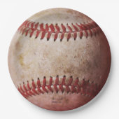 Vintage Baseball Pappteller (Vorderseite)