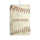 Vintage-Baseball Personalisiert Autolufterfrischer (Vorderseite)