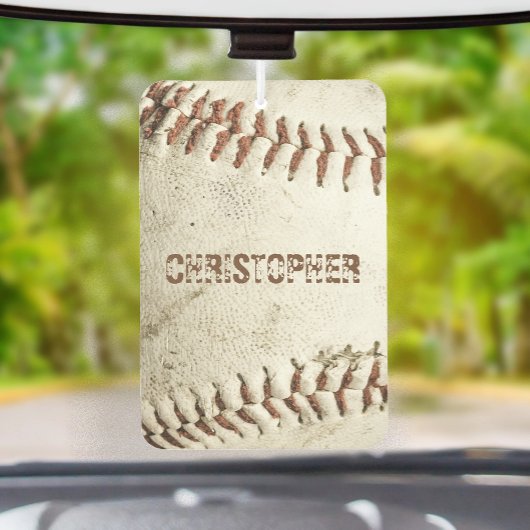 Vintage-Baseball Personalisiert Autolufterfrischer