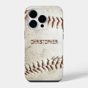 Vintage-Baseball Personalisiert iPhone 14 Pro Hülle