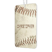 Vintage Baseball Personalized Autolufterfrischer (Links)