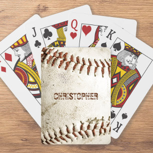 Vintage-Baseball-Personalized Spielkarten