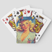 Vintage-Baseball-Pin-up Spielkarten (Rückseite)