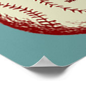 Vintage Baseball Poster (Ecke)