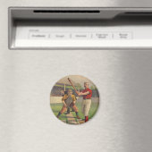 Vintage-Baseball-Poster-Magnet Magnet (In Situ (Geschirrspüler))