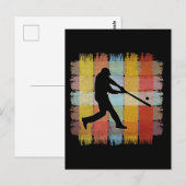 Vintage Baseball Postkarte (Vorne/Hinten)