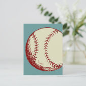 Vintage Baseball Postkarte (Stehend Vorderseite)