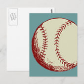 Vintage Baseball Postkarte (Vorne/Hinten)
