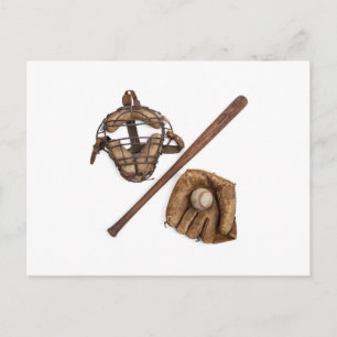 Vintage Baseball Postkarte