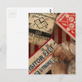Vintage Baseball Postkarte (Vorne/Hinten)