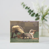 Vintage Baseball-Postkarte Postkarte (Stehend Vorderseite)