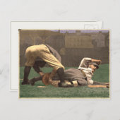 Vintage Baseball-Postkarte Postkarte (Vorne/Hinten)