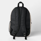 Vintage-Baseball-Rucksack  Bedruckter Rucksack (Rückseite)