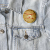 Vintage-BASEBALL runde Geburtstagsfeier Pin-Taste Button (Beispiel)