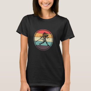 Vintage Baseball-Schlagmann Retro-Stil Pitcher Fän T-Shirt