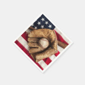 Vintage Baseball Serviette (Ecke)