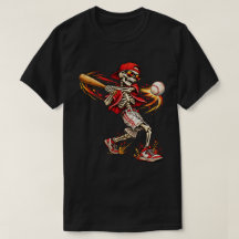 Vintage-Baseball-Skelett-Schwung-Kunst