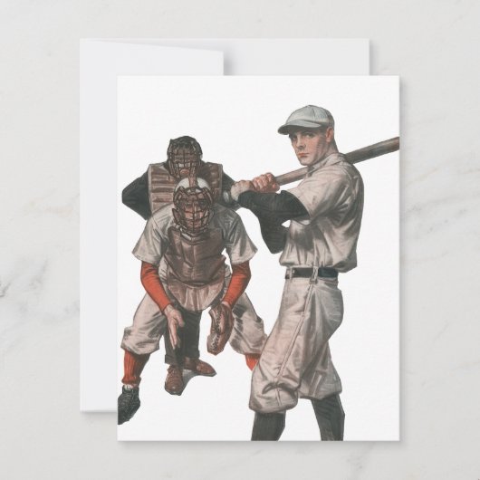 Vintage Baseball-Spieler (Vorderseite)
