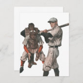 Vintage Baseball-Spieler (Vorne/Hinten)