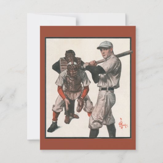 Vintage Baseball-Spieler (Vorderseite)