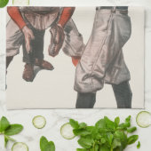 Vintage Baseball-Spieler Geschirrtuch (Gefaltet)