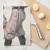 Vintage Baseball-Spieler Geschirrtuch (Viertel Falte)