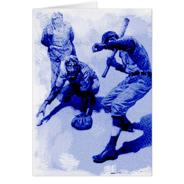 Vintage Baseball-Spieler-Note-Karte (Vorne)