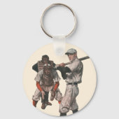 Vintage Baseball-Spieler Schlüsselanhänger (Vorderseite)