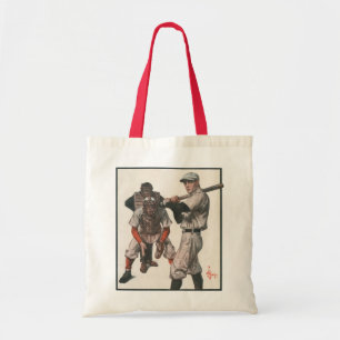 Vintage Baseball-Spieler Tragetasche