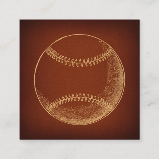Vintage Baseball-Sportart Begleitkarte (Vorderseite)